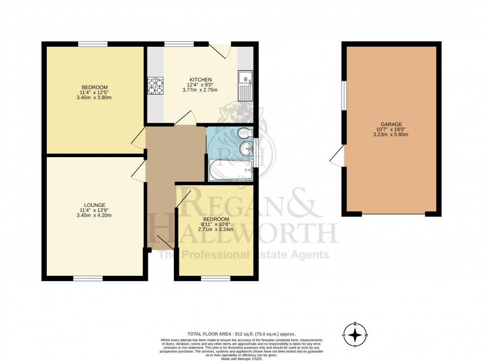 Floorplan for Wordsworth Avenue, Billinge, WN5 7EP