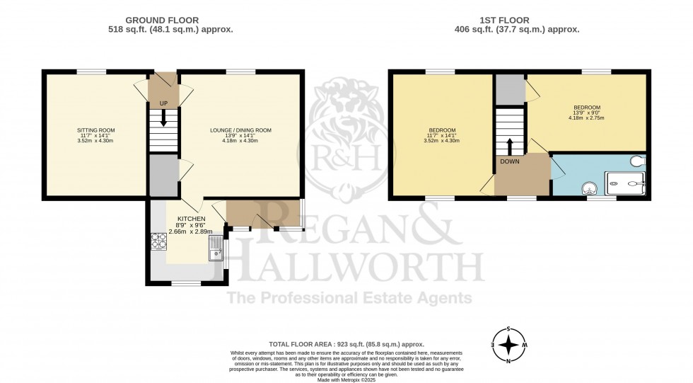 Floorplan for Park Road, Billinge, WN5 7JS