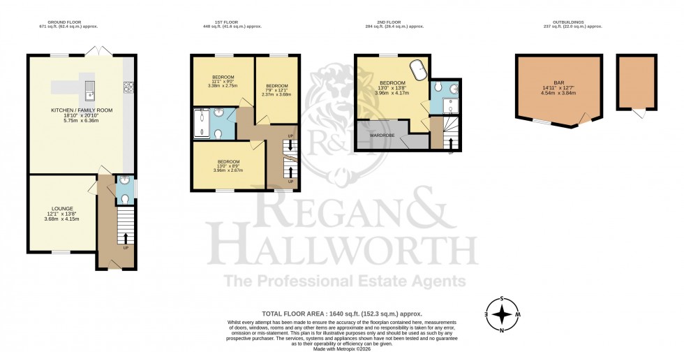 Floorplan for Leyland Green Road, Ashton-in-Makerfield, Wigan, WN4 0QJ