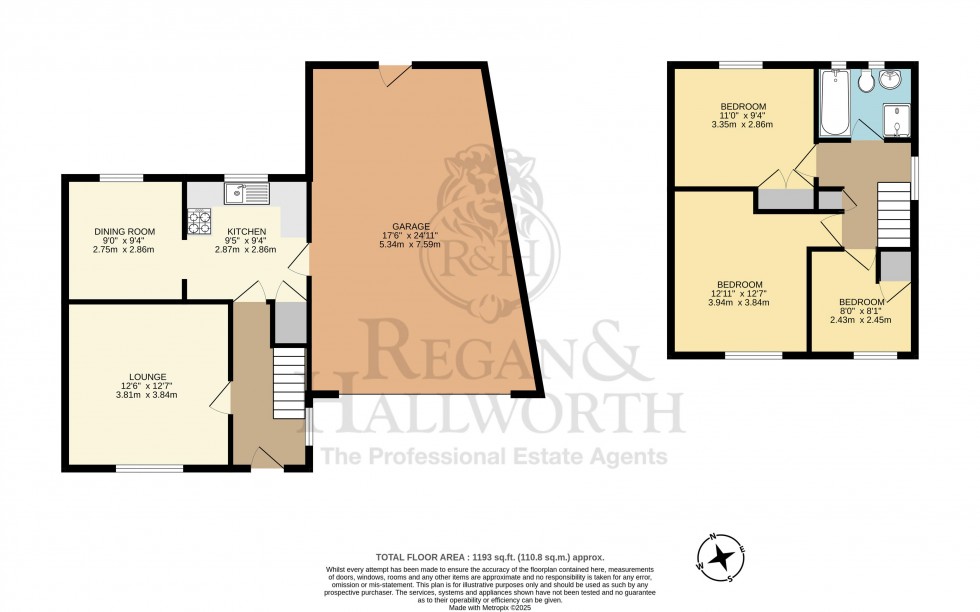 Floorplan for Kingsley Avenue, Goose Green, WN3 5LP