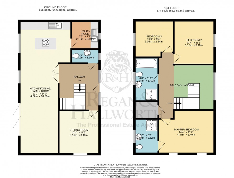 Floorplan for Rotherham Top Farm, Off Lea Road, Whittle-Le-Woods, PR6 7PG