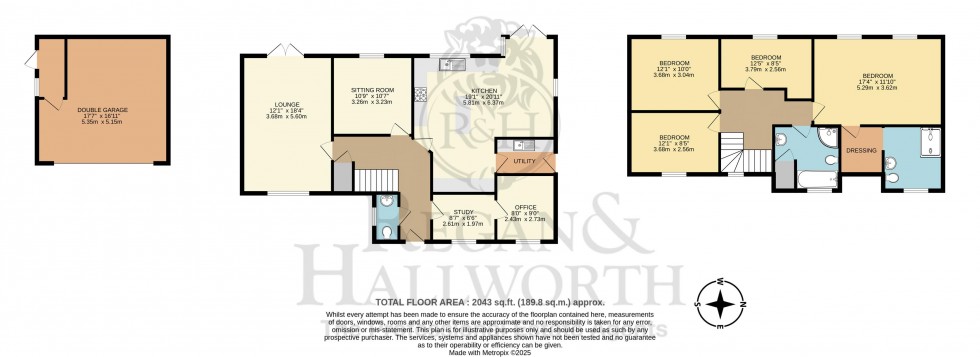 Floorplan for Pilgrims Way, Standish, WN6 0AJ
