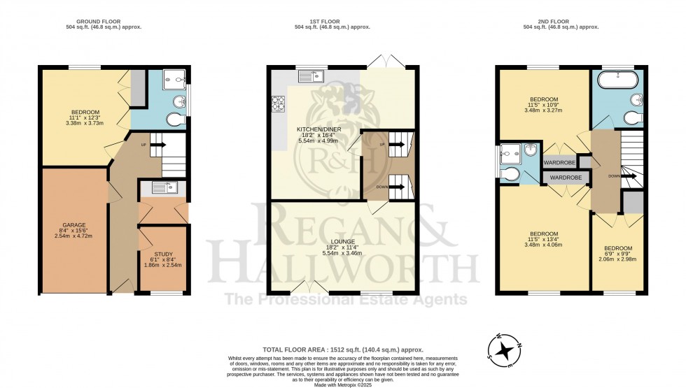 Floorplan for Bentham Place, Standish, WN6 0NB