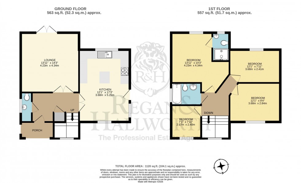 Floorplan for Springbank Gardens, Wigan, WN2 3GD