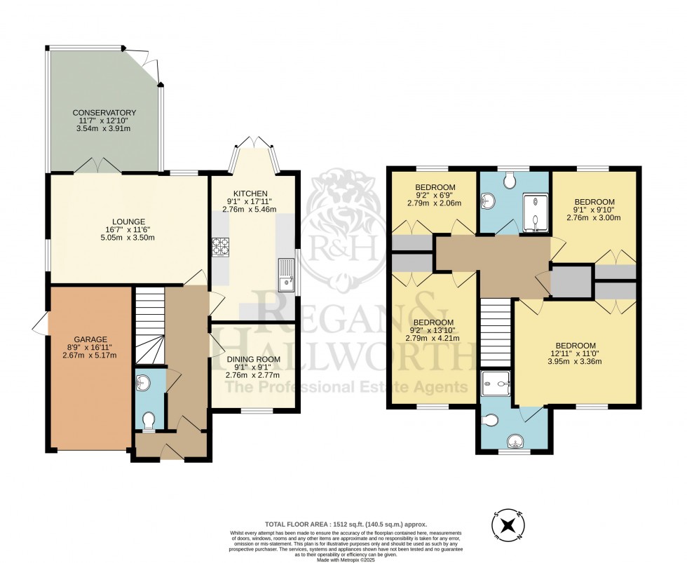 Floorplan for Hereford Grove, Upholland, WN8 0DW