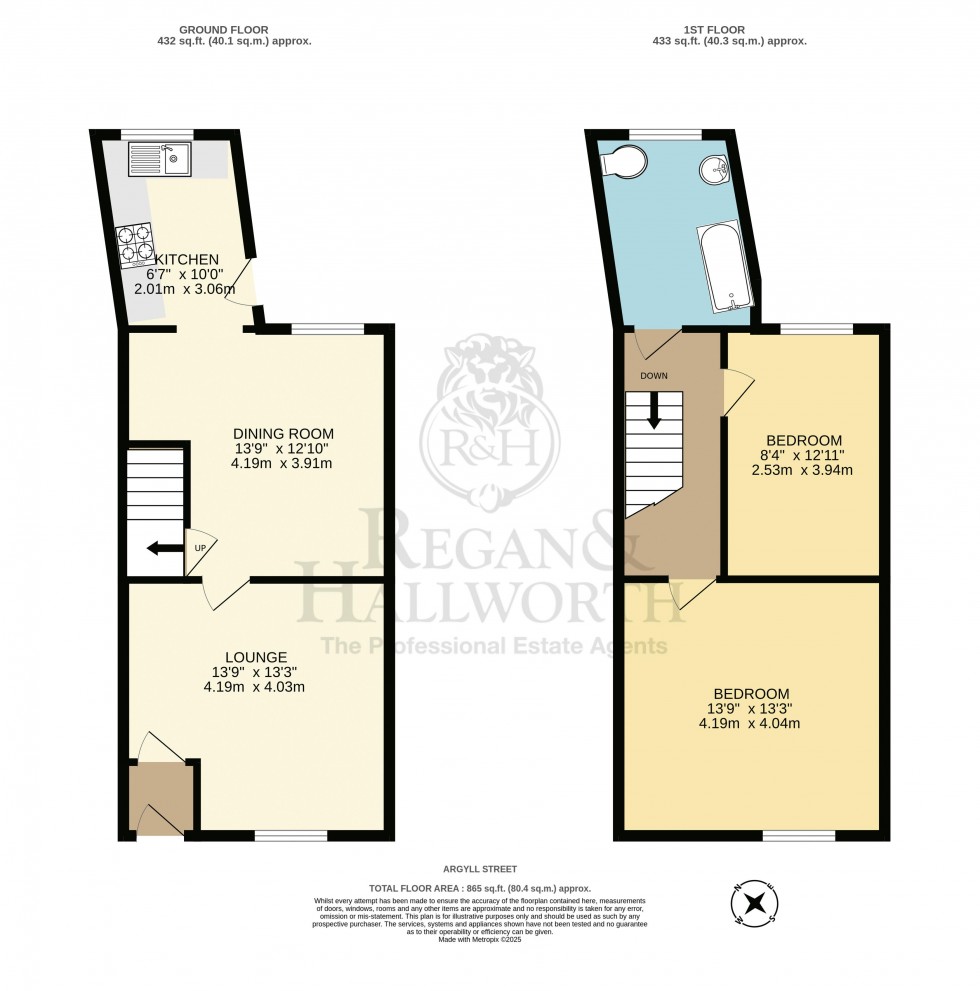 Floorplan for Argyll Street, Newtown, WN5 9BG