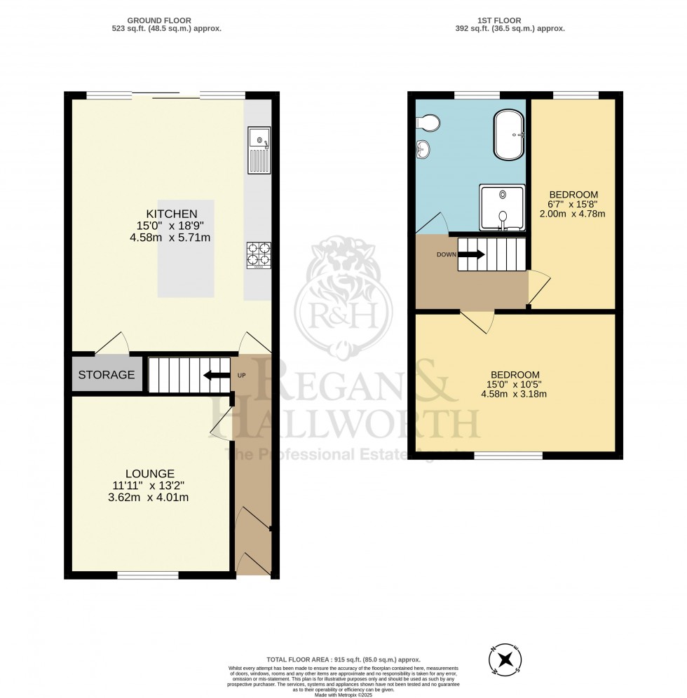 Floorplan for Holme Terrace, Swinley, WN1 2HH