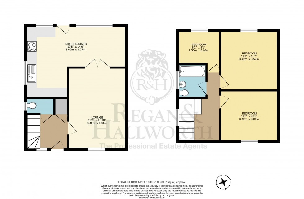 Floorplan for Banham Avenue, Winstanley, WN3 6ET