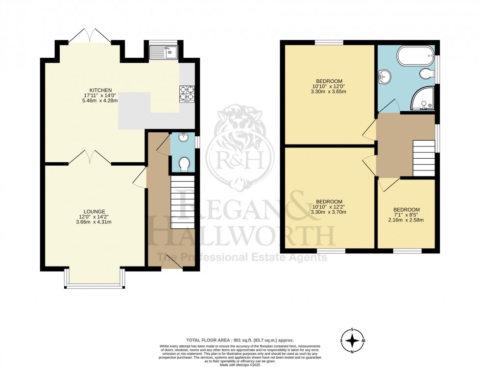 Floorplan for Miles Lane, Shevington, WN6 8EW