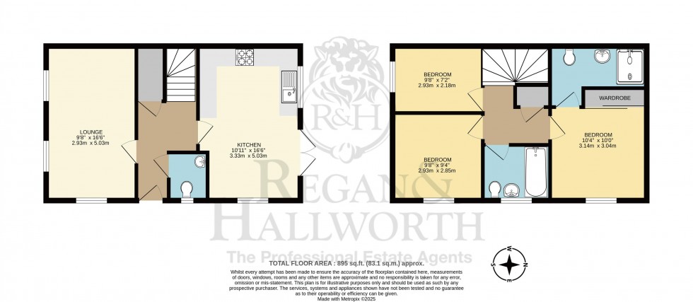 Floorplan for Mill Race Close, Burscough, L40 7BG