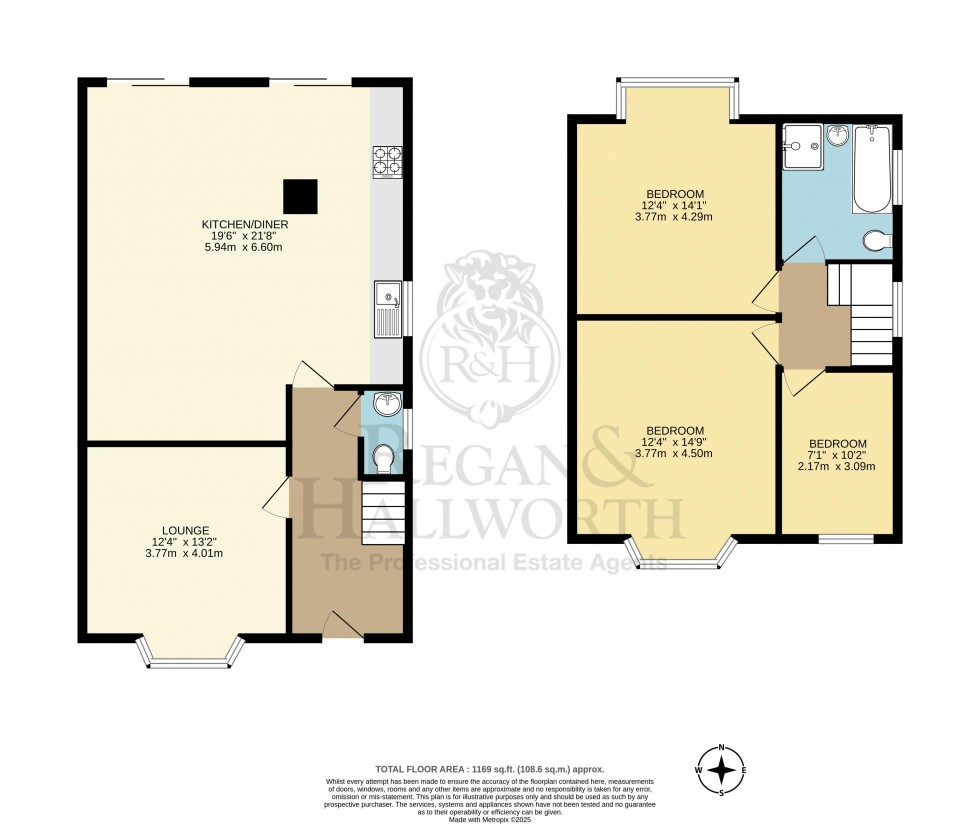 Floorplan for Spencer Road, Whitley, WN1 2QP