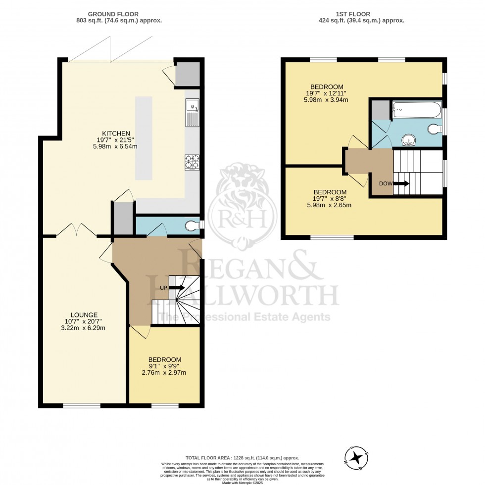 Floorplan for Conway Road, Hindley Green, WN2 4PE