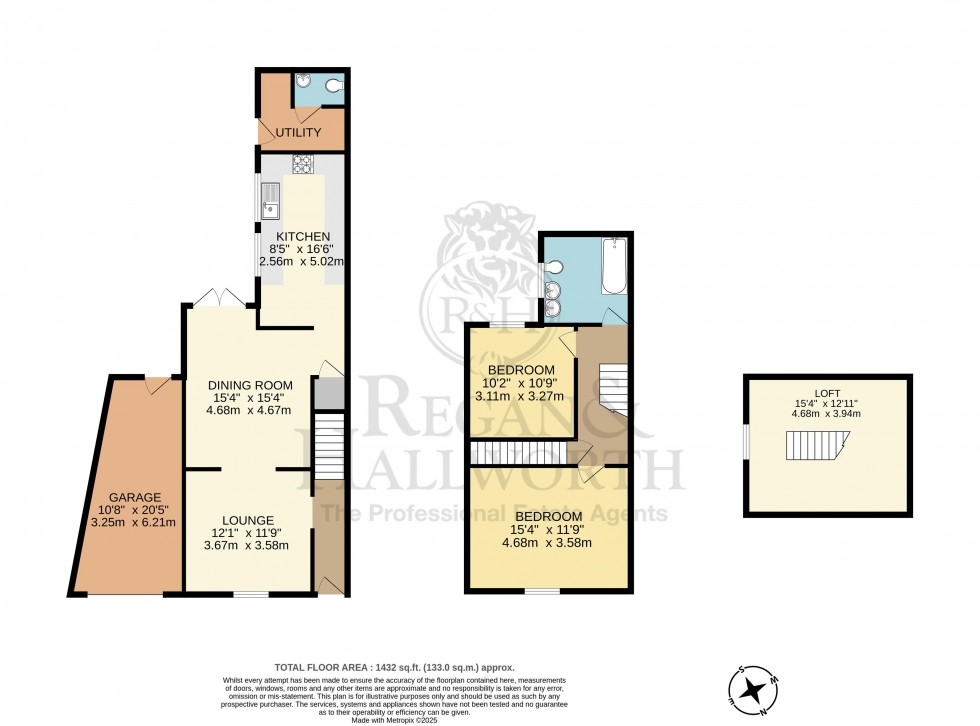 Floorplan for Meadow Street, Springfield, WN6 7LG