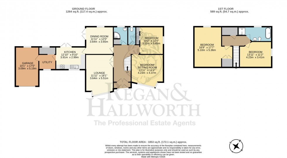 Floorplan for Pamama, Flax Lane, Lathom, L40 5TD