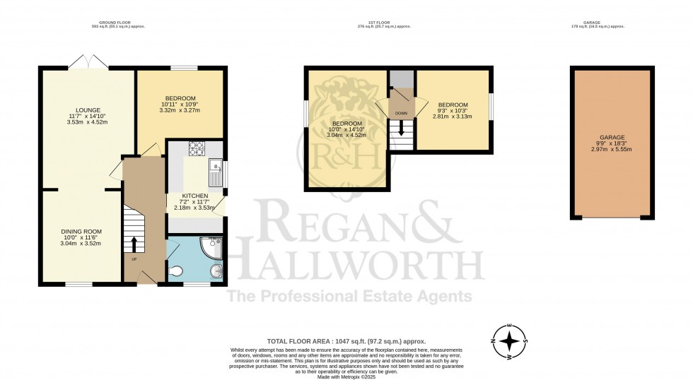 Floorplan for Willowbrook Drive, Shevington, WN6 8AH