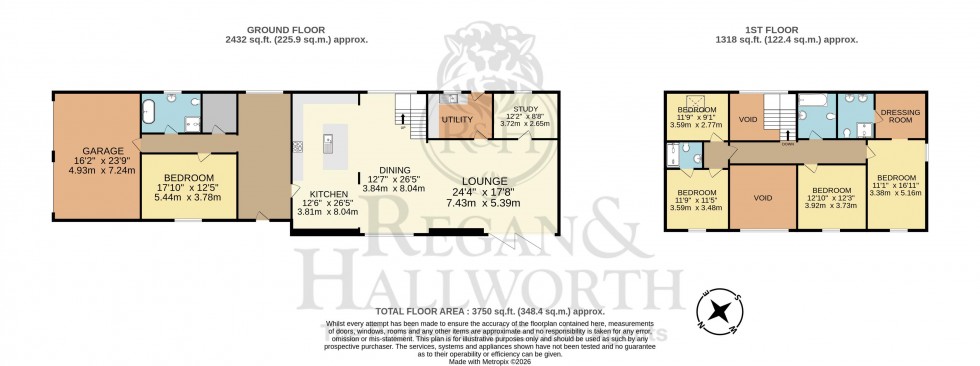 Floorplan for The Barn, Sheephouse Lane, Rivington, BL6 7SD