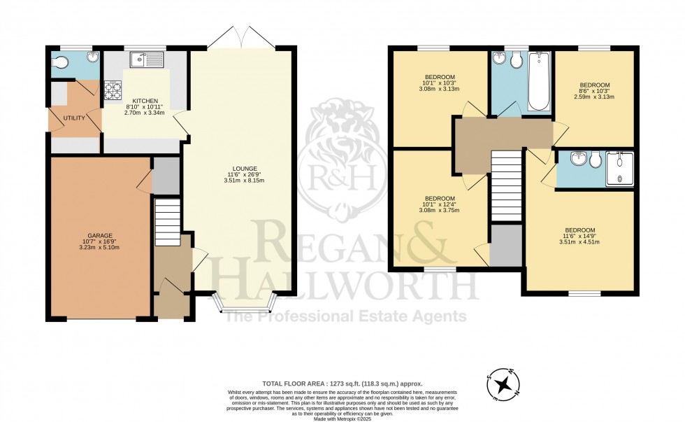 Floorplan for Cherry Tree Close, Charnock Richard, PR7 5FJ
