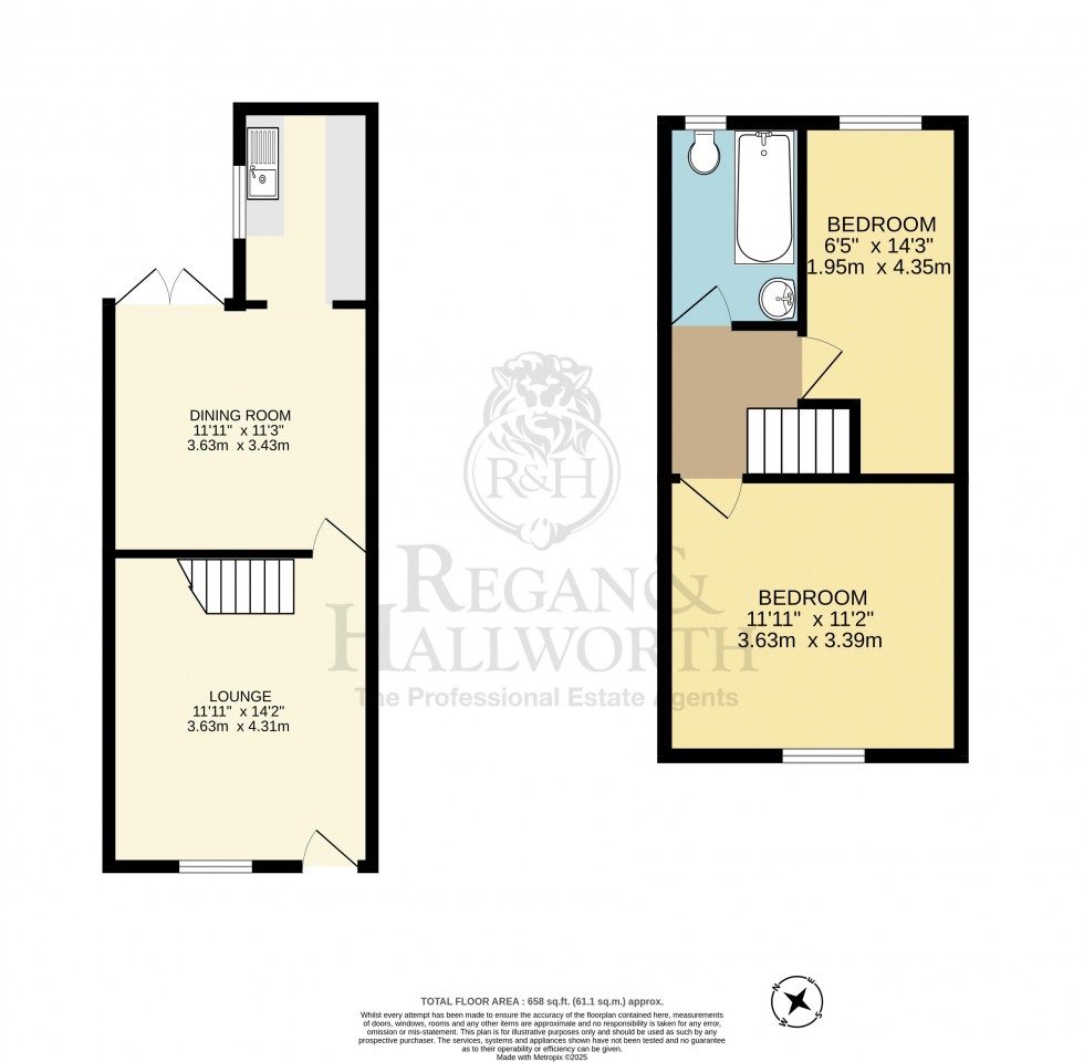Floorplan for Spring Street, Wigan, WN1 3EX