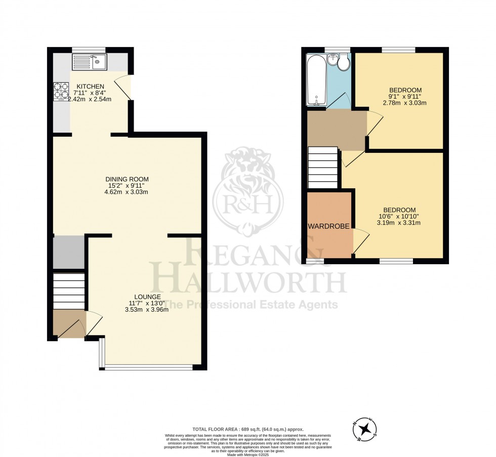 Floorplan for Tunstall Lane, Pemberton, WN5 9HR
