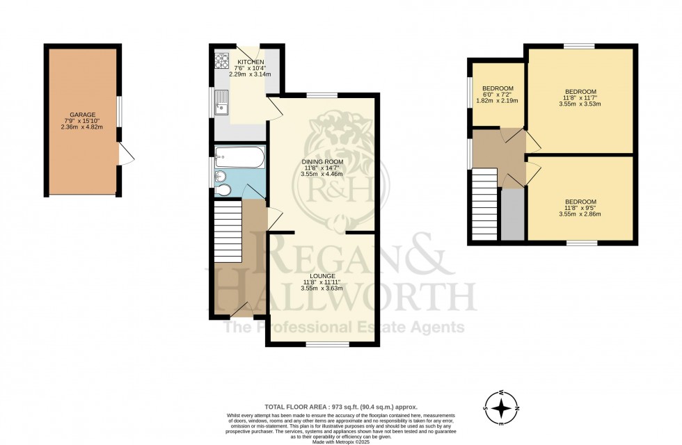 Floorplan for Coniston Park Drive, Standish, WN6 0AS