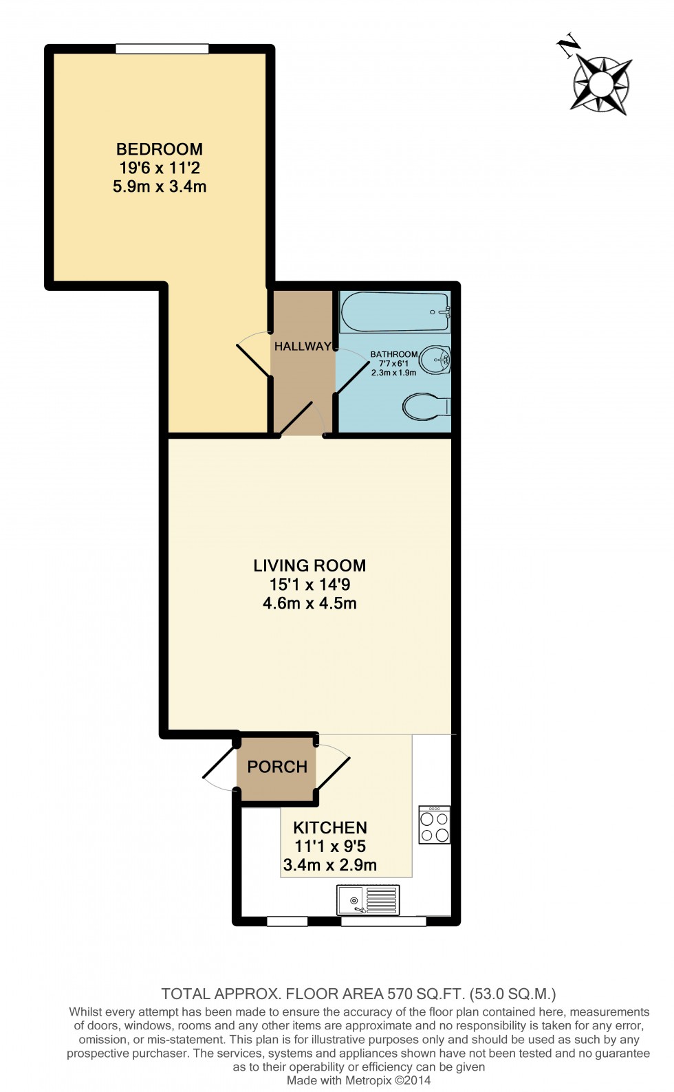Floorplan for Copperas, Haigh Road, Aspull. WN2 1YA