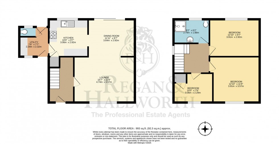 Floorplan for Victoria Avenue, Bickershaw, WN2 5TW