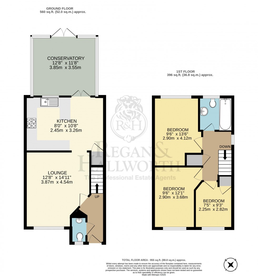 Floorplan for Halstead Grove, Leigh, WN7 2JN