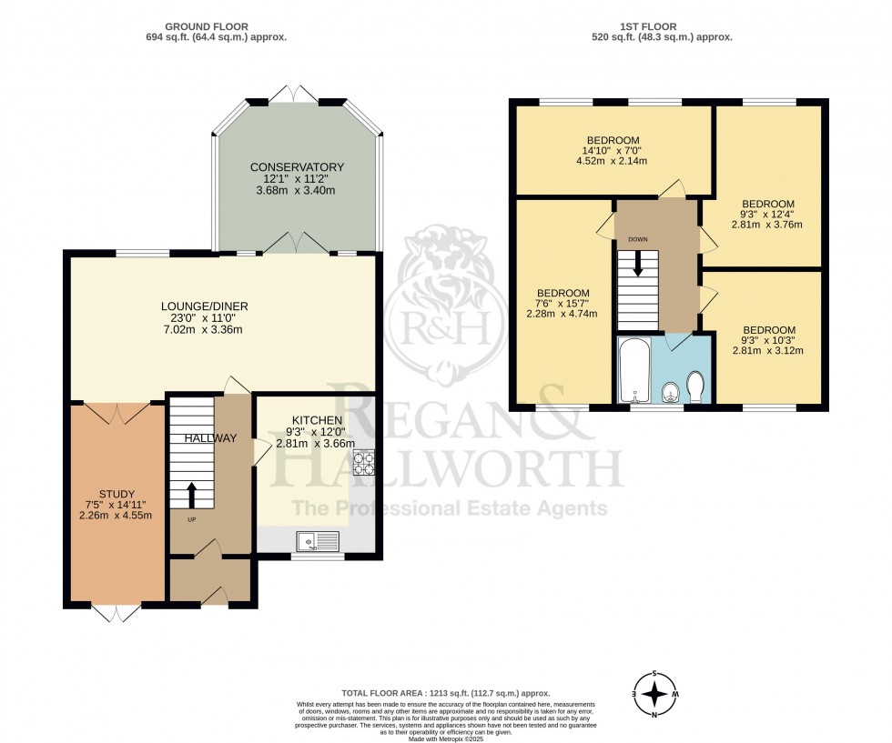 Floorplan for Churchfield, Shevington, WN6 8BE