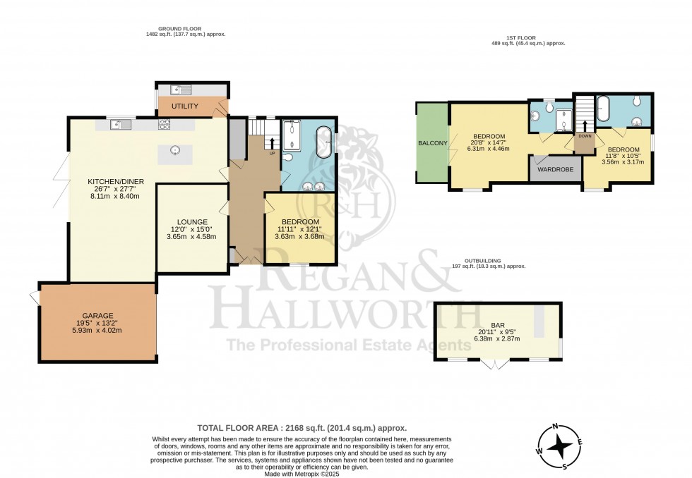 Floorplan for Martholme, Toddington Lane, Haigh, WN2 1LF