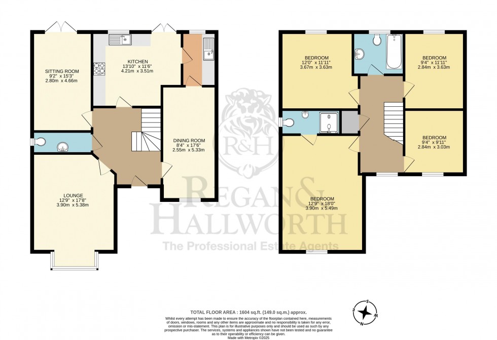 Floorplan for Red Chestnut Close, Billinge, WN5 7AQ