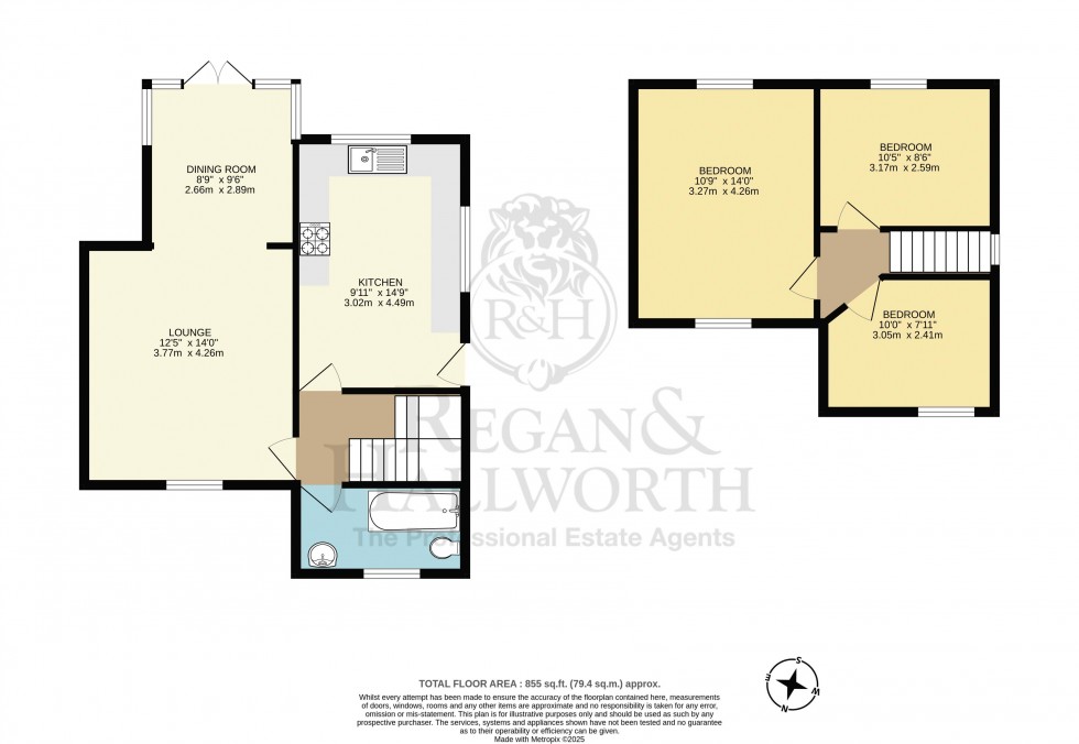 Floorplan for Liverpool Road South, Burscough, L40 7TA