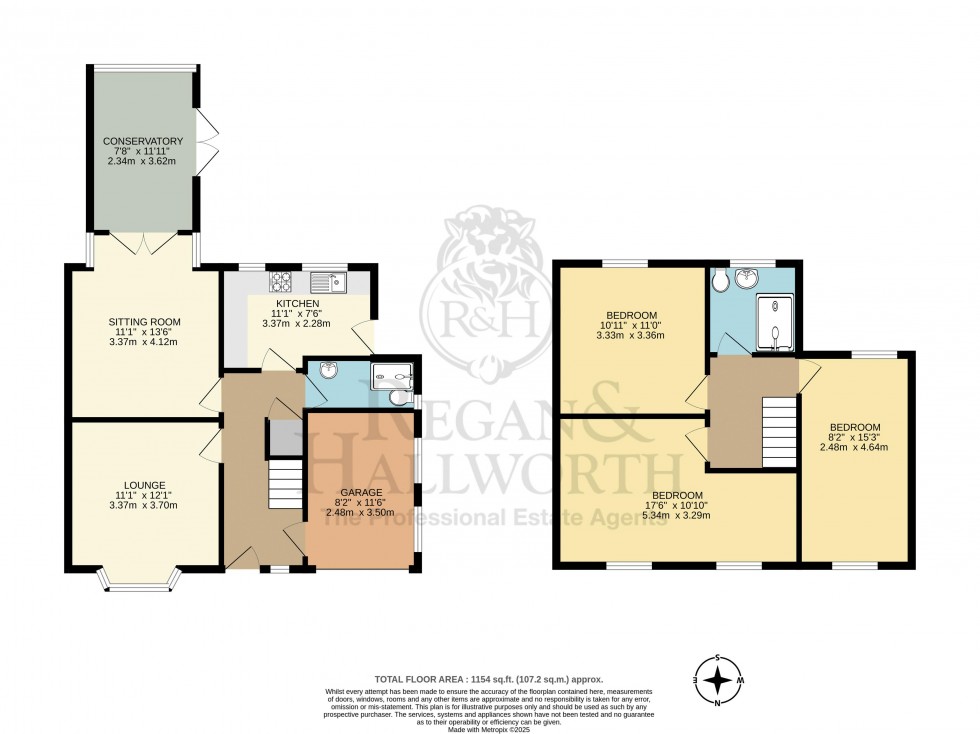 Floorplan for Dawson Avenue, Wigan, WN6 8QN