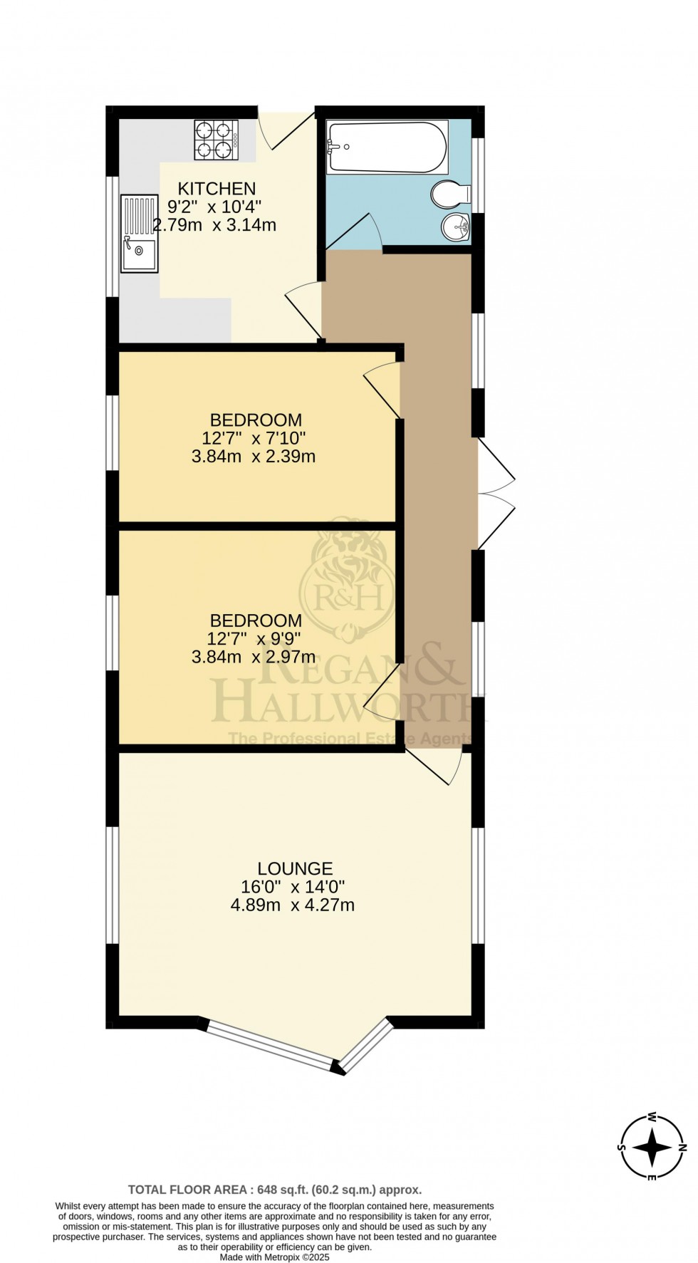 Floorplan for Oakwood Avenue, Shevington, WN6 8EL