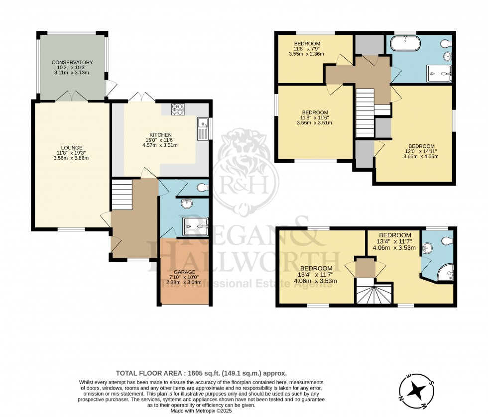 Floorplan for Stuart Crescent, Billinge, WN5 7NW