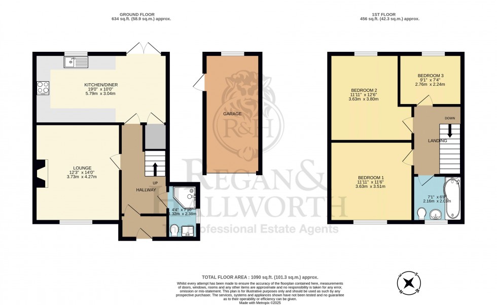 Floorplan for Walter Scott Avenue, Whitley, WN1 2RH
