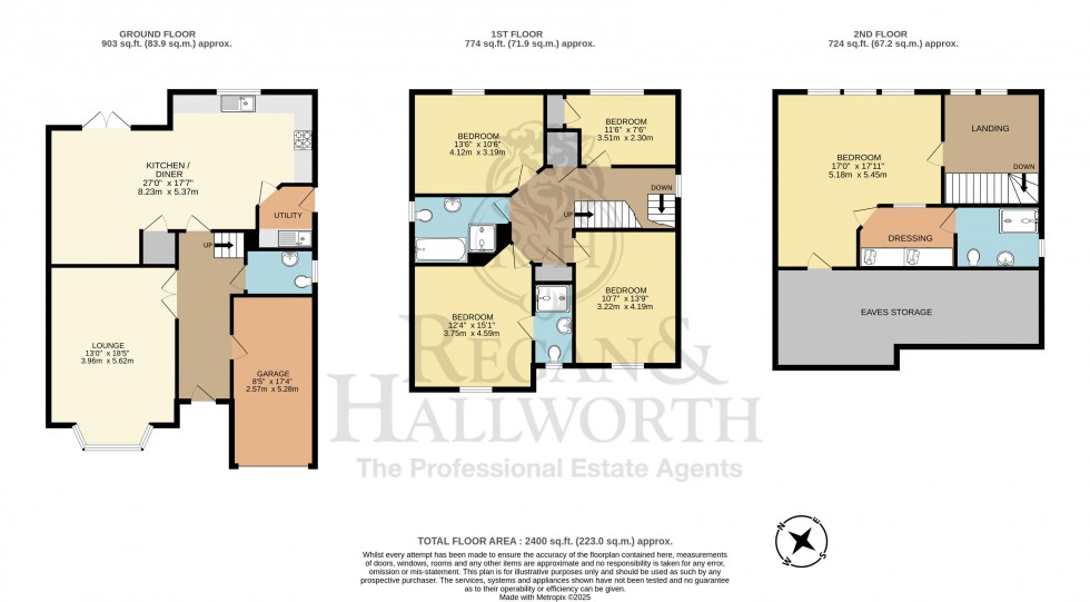 Floorplan for Meadow Gardens, Orrell, WN5 8DU