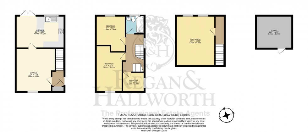 Floorplan for Eastdene, Parbold, WN8 7PF
