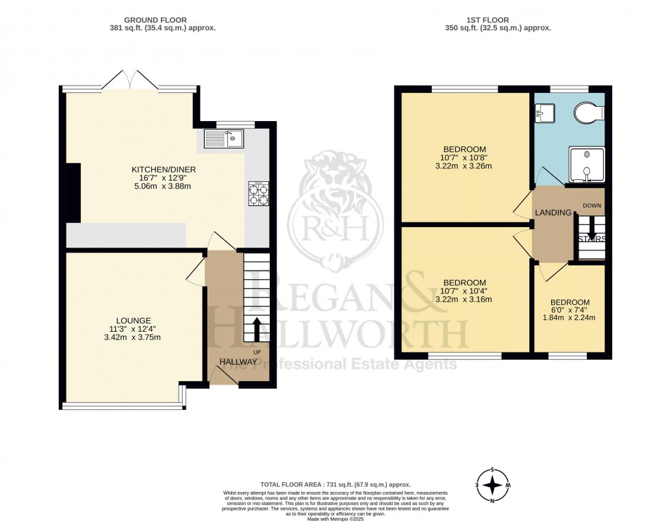 Floorplan for Highfield Avenue, Whelley, Wigan, WN1 3UF
