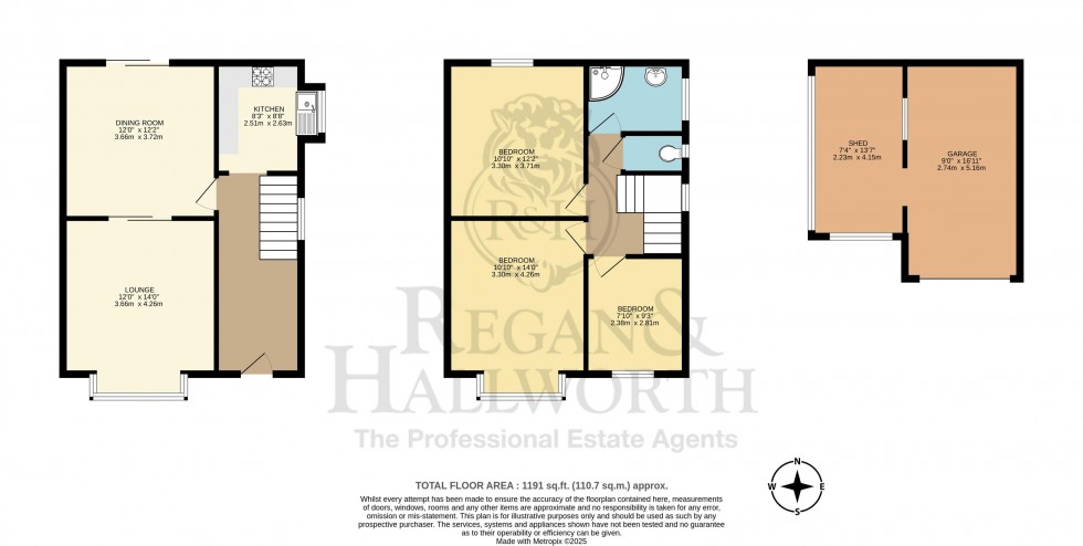 Floorplan for Dawson Avenue, Wigan, WN6 8QN
