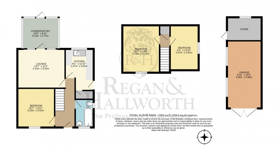 Floorplan for Longshaw Avenue, Billinge, WN5 7JT