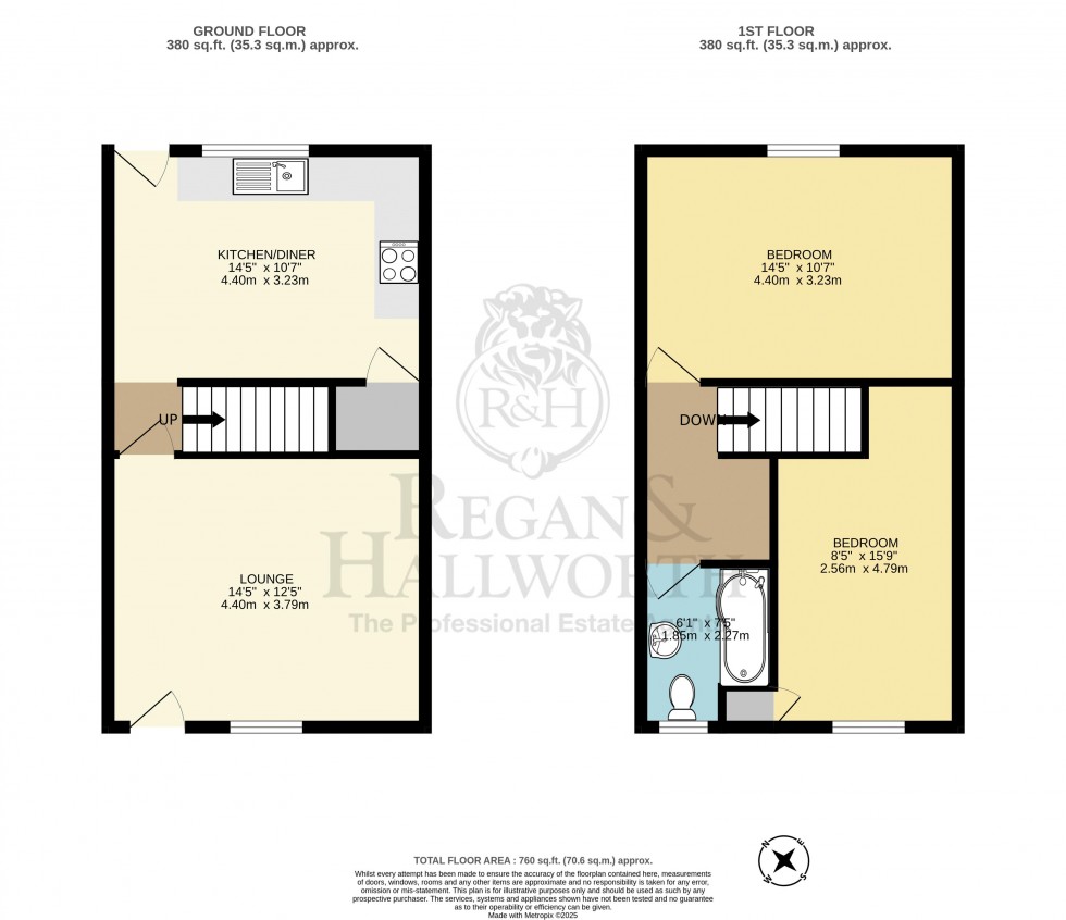 Floorplan for Essex Street, Whelley, Wigan, WN1 3NL