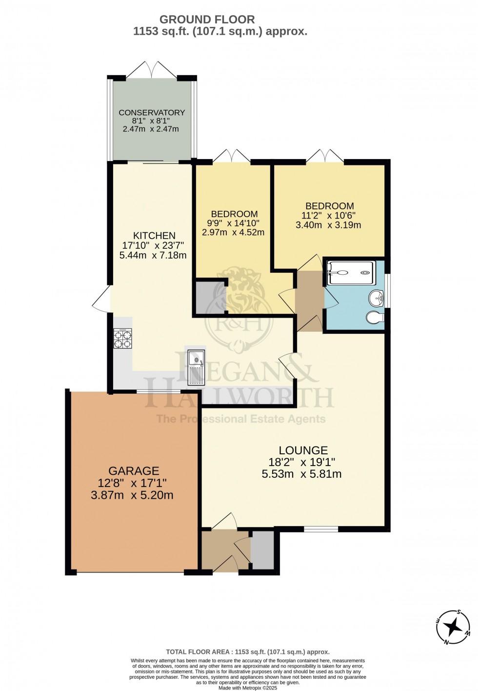 Floorplan for Woodnook Road, Appley Bridge, WN6 9JT