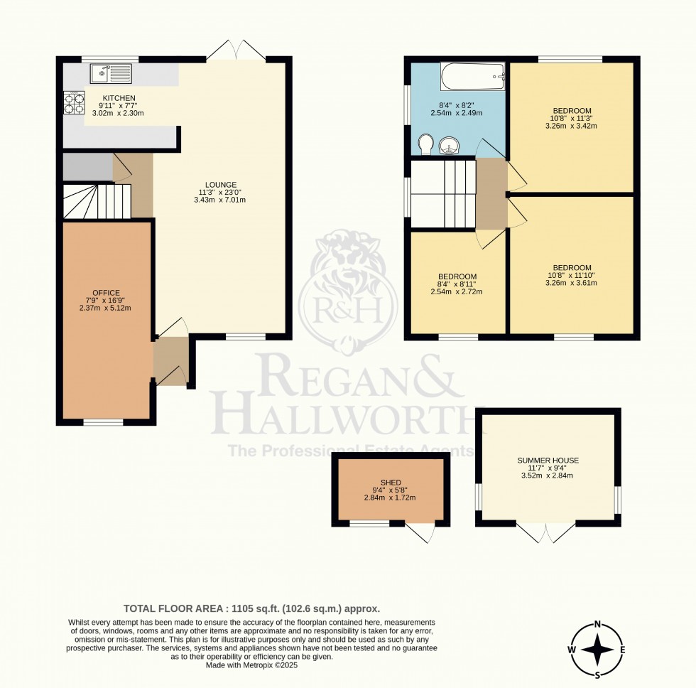 Floorplan for Cambourne Drive, Hindley Green, WN2 4TU