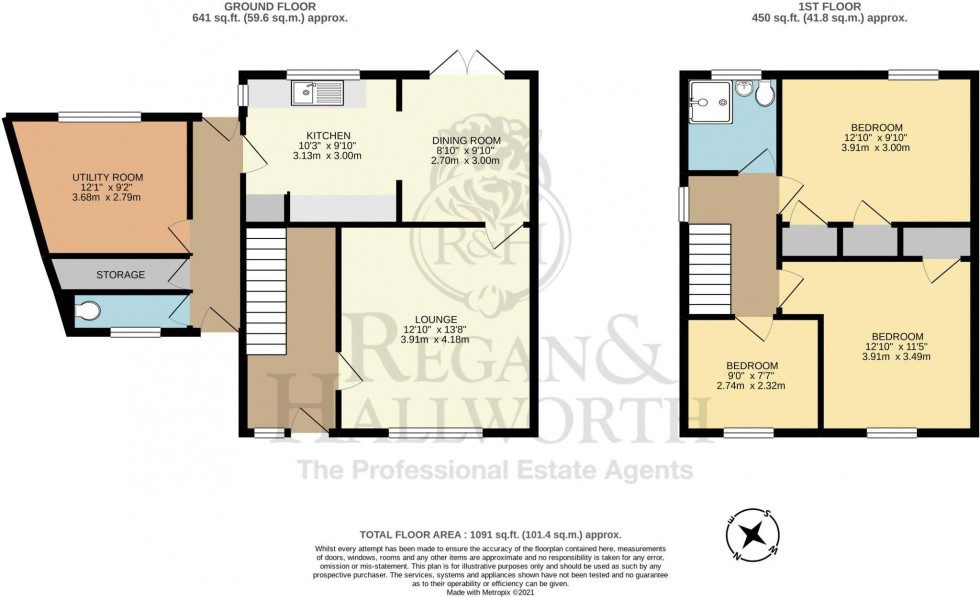 Floorplan for Norley Hall Avenue, Pemberton, WN5 9TG
