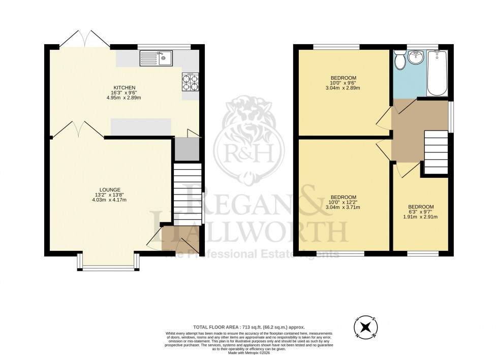 Floorplan for Greenland Avenue, Standish, WN6 0TH