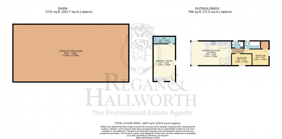 Floorplan for Helms Deep, Long Lane, Barnacre, Garstang, Lancashire, PR3 1RN
