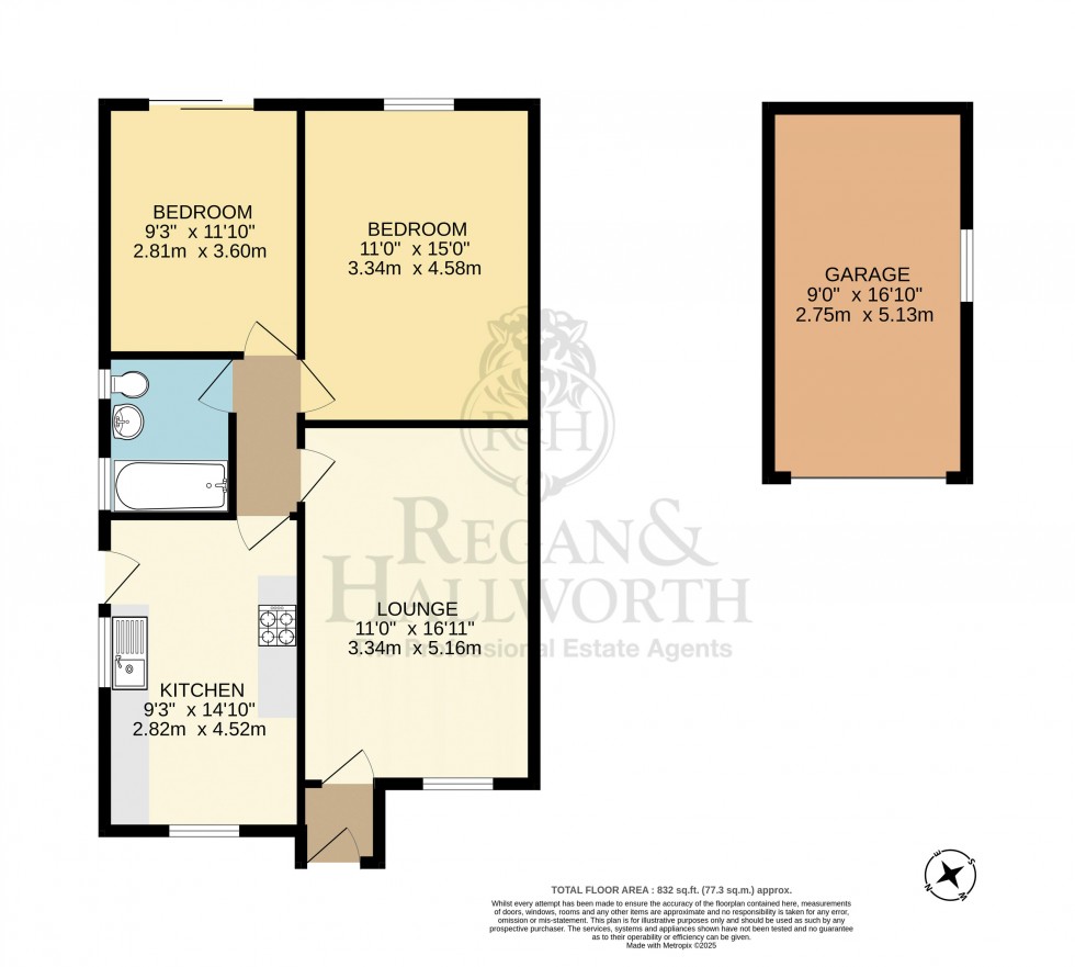 Floorplan for Scot Lane, Aspull, Wigan, WN2 1YX