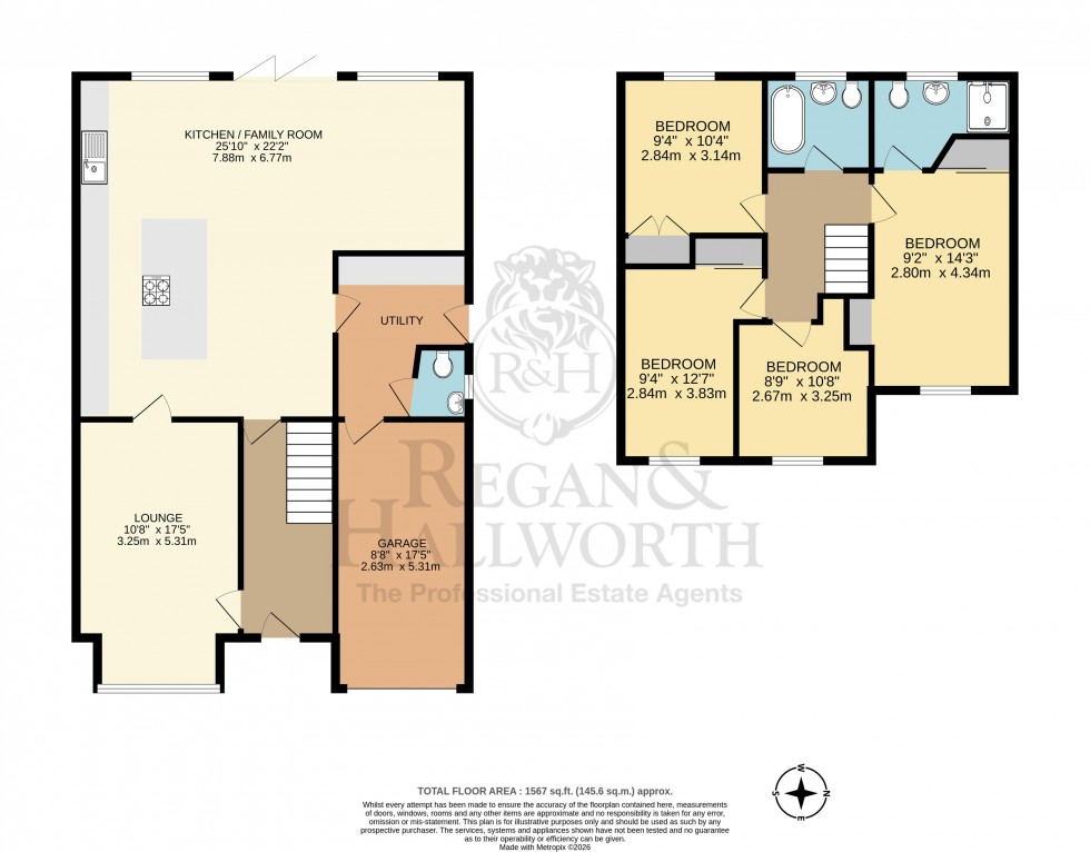 Floorplan for Monyash View, Hindley, WN2 4NT