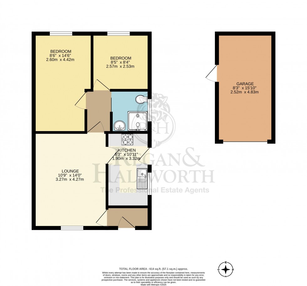 Floorplan for Walcot Place, Hawkley Hall, Wigan, WN3 5QW