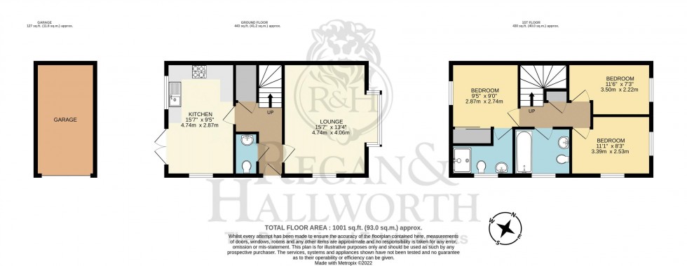 Floorplan for Spearwort Close, Standish, WN6 0ZW